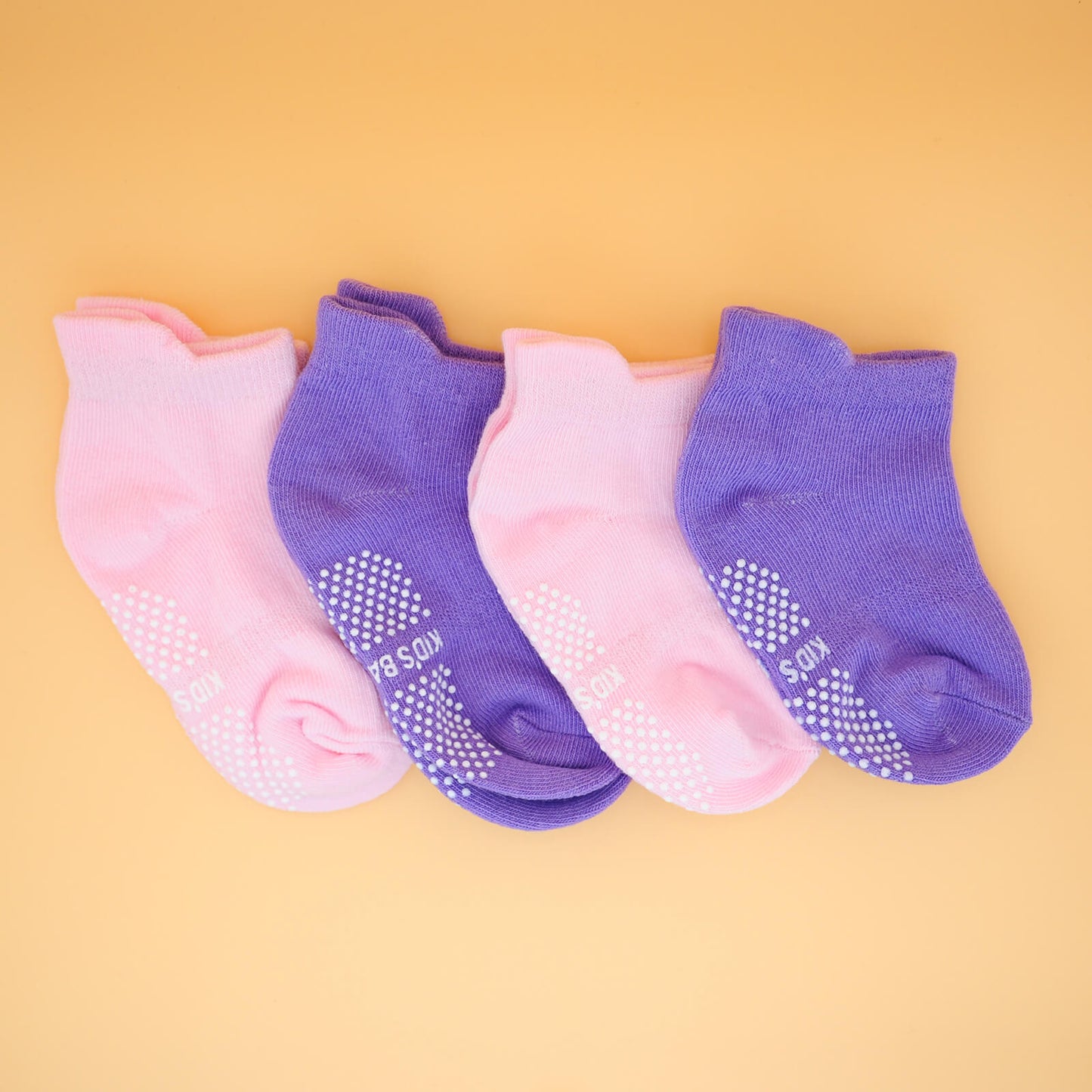 4 Paar anti-rutsch Flitzer-Socken