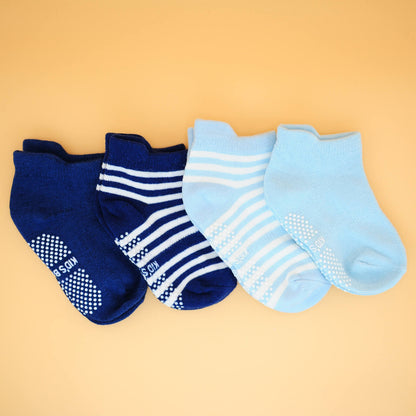 4 Paar anti-rutsch Sommer-Socken