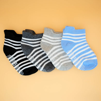 4 Paar anti-rutsch Sommer-Socken