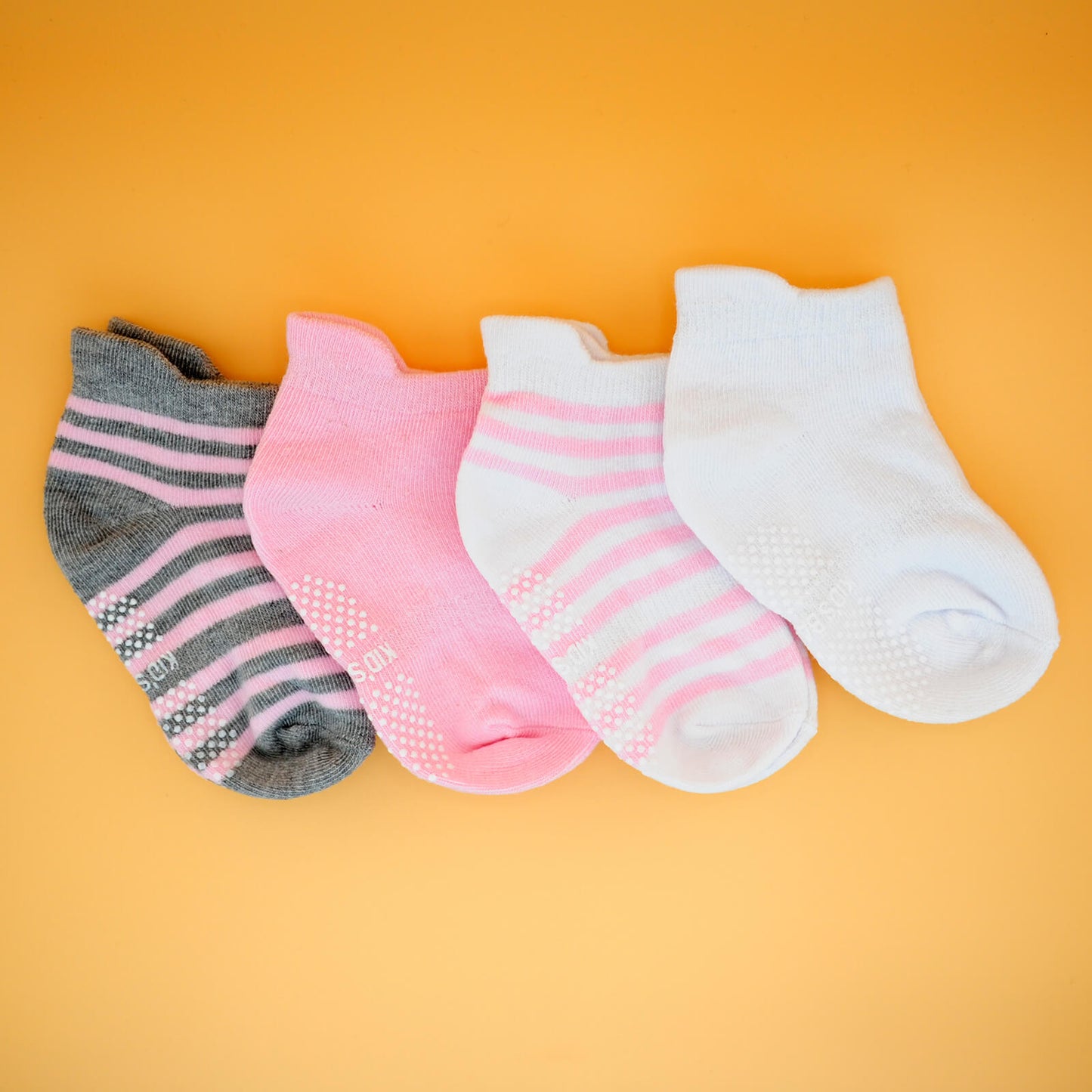 4 Paar anti-rutsch Flitzer-Socken