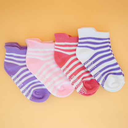 4 Paar anti-rutsch Sommer-Socken