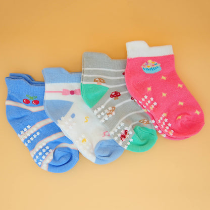 4 Paar anti-rutsch Sommer-Socken